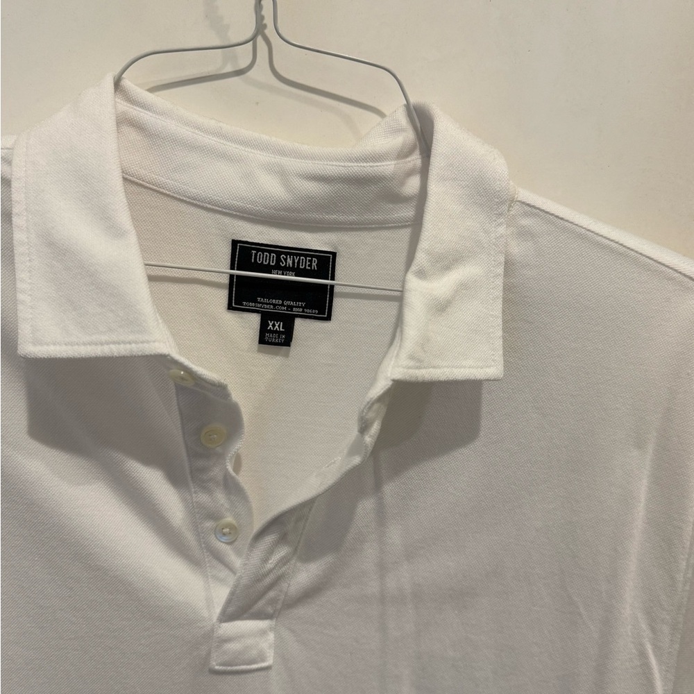 Todd Snyder Classic White Polo Shirt